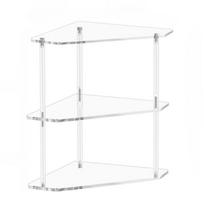 Space Saving 3 Tiers Corner Shelf Unit Efficient Storage Rack for Bathrooms Kitchens and Living Rooms Makeup Holder 1
