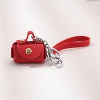 New Fashion Ladies PU Leather Mini Wallet Car Key Holder Coin Purse Clutch Bag Housekeeper Keychain Small Handbag Bag Purses KTB raudona