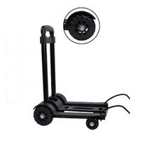 Compact 4-Wheel Folding Shopping Cart and Luggage Trolley juoda