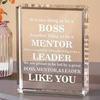 Best Boss Gifts, Crystal Boss Day Gifts, For Boss Leader Retirement Going Away Birthday Boss Day Gift for Men/ Women, Boss Appreciation Christmas Gif 10*8cm