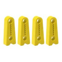 4Pcs Car Door Cushion Pads Silicone Anti-Rattle Shock Absorber for Vehicles Trucks Vibration Easy Clip-On Installation Car Door Impact Stopper 4pcs geltona