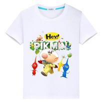 Pikmin animacinio filmo marginti paprasti trumpomis rankovėmis medvilniniai marškinėliai berniukams ir mergaitėms 110