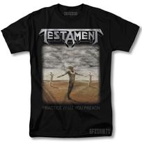 Testament Shirt Practice What You Preach Rock Concert Tour Graphic T-Shirt Unisex T-Shirt XL