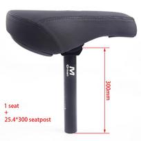 M Driven bicycle seat bmx bike saddle BMX Saddle and 25.4mm 27.2mm Seatpost Seat and AL6061 Seatpost
