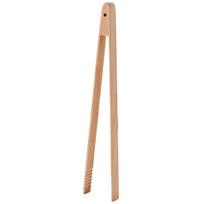 Durable Wooden Kitchen Tongs Anti-slip Handle Salad Bacon Steak Bread Clips Food Tongs Pastry Clamp Food BBQ Tool beige