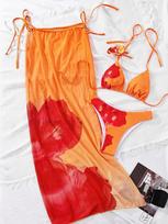 European & American Style 2026 Sexy Cut-out Push-up Bikini Swimsuit for Large Busts Large