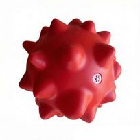 Pet Toys Elastic Bite-Resistant Rubber Dog Chew Toy with Built-In Sound Thorny Ball for Teeth Cleaning Interactive Tug-of-War Play for Small Medium A