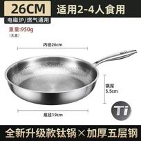 Premium Pan, Pure German Frying Pan, Uncoated Non-Stick Pan, Universal Induction Cooker, Steak Frying Perfect Fit Pan Titanium Frying