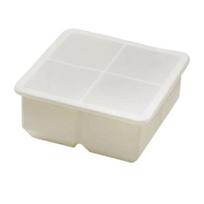 Large Silicone Ice Cube Tray with Lid Square Food-Grade Ice Mold for Freezer Easy-Release Ice Cube Maker for Home Family S