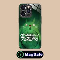 Anime mielas S-Totoros telefono dėklas iPhone 16 15 14 13 12 11 Pro Max Plus Mini MagSafe stiklas Spalvotas spausdinimas Gražus išmanusis telefonas iPhone 15 black