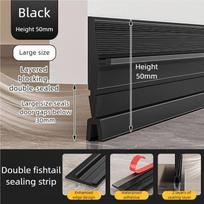1pc Door bottom sealing strip, windproof, dustproof, rainproof sealing strip, noise reducing insulator sealing strip L&93cm juoda