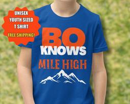 Nix Shirt Youth Broncos Shirt Bo Knows Mile High Kids Shirt Unisex Tee Unisex T-Shirt XXXL