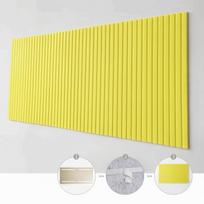 Reusable DIY Felt Wall Stickers No Drill 40x60cm Felt Bulletin Board Self-Adhesive Wall Display Board Background Decor geltona