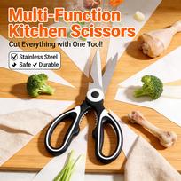 All In One Multipurpose Kitchen Scissors Heavy Duty Sharp Ergonomic Shears for Cooking Craft Office Home Daily Use United States beige