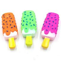 Squeaky for Funny Pet Bite Molar Toy Puppy Toy Dog Pink Rubber 1pc Toys Popsicle Cat Interactive Chew Cream Shaped Dogs Ice Baby