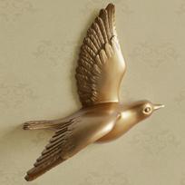 Nordic Style Resin Birds Creative For Wall 3D Sticker Living Room Animal Figurine Wall Mural TV Wall Background Home Decor Craft