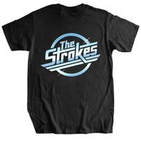 2025 Summer Women's T-shirt Tops The Strokes T Shirt Men Oversized T-shirt Hip Hop Graphic Sleeve Short Women T-shirt Y2KK S įvairiaspalvis