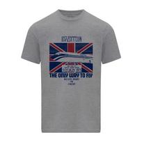 Rock Band Led Zeppelin T-shirt Men and Women Summer Gothic Y2K Clothing Fashion Retro Round Neck Short Sleeved Top Streetwear 4XL