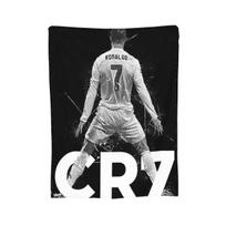 CR7 Cristiano Ronaldo Antklodės Minkšta Šilta Flanelinė Mėtoma Antklodė Lovos Patalynė Svetainės Pikniko Kelionės Namų Sofos 75x90cm