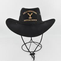 Yellowstone curved brim cowboy vintage jazz hat yellowstone cowboy hat knight hat polyester custom made M（56-58cm）