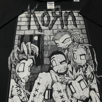Vintage KORN Sick & Twisted 2000 Tour 90s Band Nu Metal Size L T-Shirt REPRINT XL