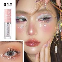 Line Eye Shadow Super Flash Sequins Bright Crystal Lying Silkworm Brilliant Eye Shadow Liquid Highlight 01
