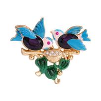 Bird Brooch Pin With Shimmering Detail Complements Various Styles and Occasions 1