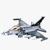 521pcs Military Series Fighter Plane Assembly Building Blocks Model Children's Educational Toys For Christmas Gifts NO BOX