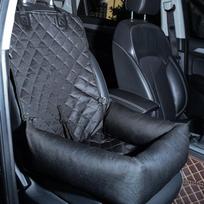 Car Kennel Dog Basket Pet Car Pad Foldable Large Capacity Anti-dirty Double Layer Thickened Pet Seat Cushion black