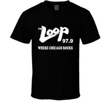 The Loop 97.9 Wlup Where Chicago Rocks T Shirt Mens Womens Tees Top S