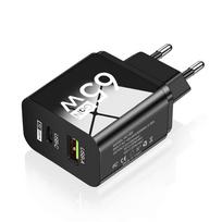 Total 65W GaN Charger USB Type C PD Fast Charging for 15 14 13 14 Samsung Oneplus Quick Phone Charger Wall Adapter Black EU