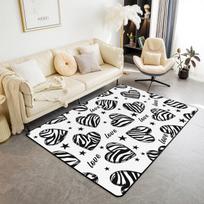 Zebrų Dryžuotas Plotinis Kilimas Minkštas Gyvūno Rašto Kilimas Svetainei, Miegamajam, Žaidimų Kambariui Afrikos Laukinių Gyvūnų Grindų Kilimėlis 40x60cm