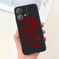 Skirta Motorola Moto Edge 40 Neo 5G dėklas Šaunus stilius Minkšta silikoninė guma Atsparus smūgiams telefono dėklas Animacinis raštas Fundas Edge40 Neo Moto Edge 40 Neo 5G brown