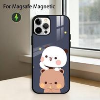 Cute B-BuBu DuDu Phone Case For iPhone17,16,15,14,13,12,11 Plus,Pro Magnetic For Magsafe Wireless Charging iPhone17Pro