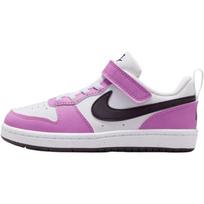 Nike Court Borough Low top Skateboard Shoes Pink White Kids' DV5457-136 29.5