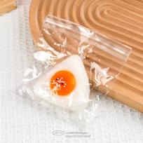 Egg Yolk Squishy Toy - Food-Safe Silicone Stress Ball, Kawaii Rice Ball Popping Fidget Sensory Toy for Anxiety  Focus