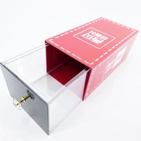 Acrylic Wooden Magic Drawer Box: Stage Illusion for Flowers & Money Tricks at Parties. pink