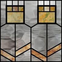 Custom Size Stained Glass Window Film Retro Privacy Square Window Stickers Static Cling Frosted Glass Film for Home Door Decor (as the picture,30X30cm)