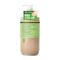 Haraz Scrub Scalp Scaling Shampoo 500ml | Korean Scalp Care Shampoo with Sea Salt, Apricot Seed Powder, AHA BHA PHA, Menthol & Green Forest Scent 500ml beige
