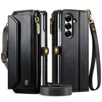 Suitable for Samsung Galaxy Z Fold 7 Case with Pen Holder, RFID Blocking Wallet Case with Card Holder Zipper Strap PU Leather For Galaxy Z Fold 7 juoda