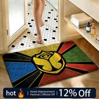 Soft Absorbent Non-Slip Rug Festival Tomorrowland Floor Mat Home Decor Doormat Bedroom Floor Mat Shower Carpet 40x60cm