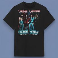 Vintage Vinnie Vincent Invasion Band Black T-Shirt Gift Full Size S-4XL XXL