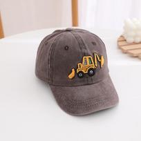 Baseball Kids School Caps Peaked Hats Bulldozer Excavator Embroidery Stitched Boys Outdoor Summer Children Caps For 2-8Years Baby Sports Hats
