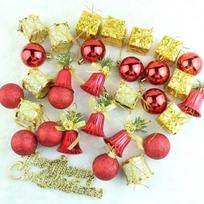 32Pcs Lake Blue Christmas Lotto Pack Pendant Christmas Tree Ornaments Christmas Pendant Christmas Decorations for Home auksas