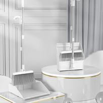 Aige Broom and Dustpan Set gray