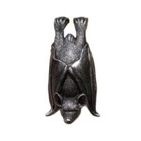Resin Bat Garden Statue, Halloween Bat Planter Pot Decoration, Hanging Upside Down Bat Pot Hugger for Fairy Garden, Fence, Yard, Patio Decor juoda