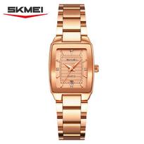 Skmei 2578 Elegance Hot Sell Lady Quartz Watch Original Stainless Steel Band Waterproof Date Display in Stock Simple Hand Watch