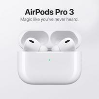Belaidės Bluetooth ausinės AirPods Pro 3 kartos Aktyvus triukšmo slopinimas IPX4 atsparumas vandeniui Erdvės garsas Valdymas lietimu Ausinės skirtos IOS Android balta