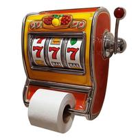 Slot Machine Toilet Roll Holder Decorative Tissue Shelf  Daily Necessities 1PC without paper