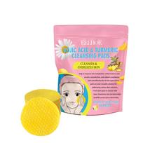 EELHOE Ciberžolės Kojinės rūgšties valomasis padelis Švelnus valymas Odos priežiūra Veido porų valomasis padelis 40pieces pink